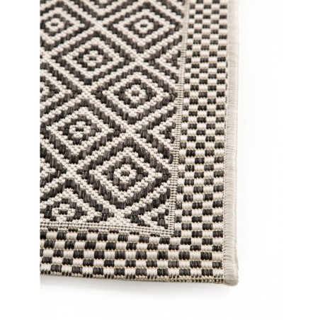 Sise- ja välisvaip Cleo valge/must 200x290 cm | FreshDesign.ee