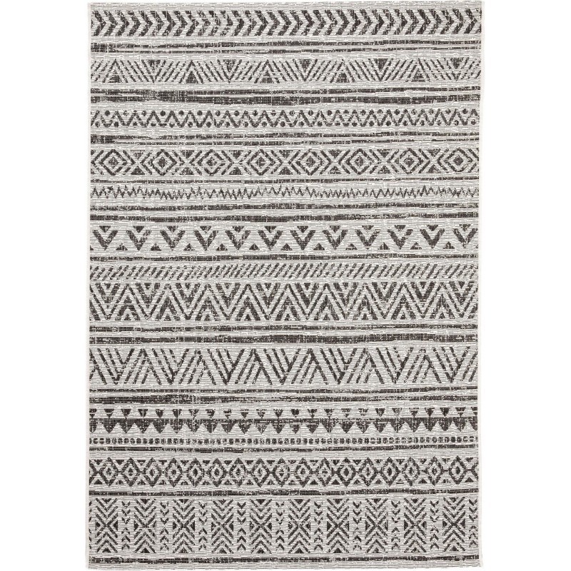 Sise- ja välisvaip Cleo valge/must 200x290 cm | FreshDesign.ee