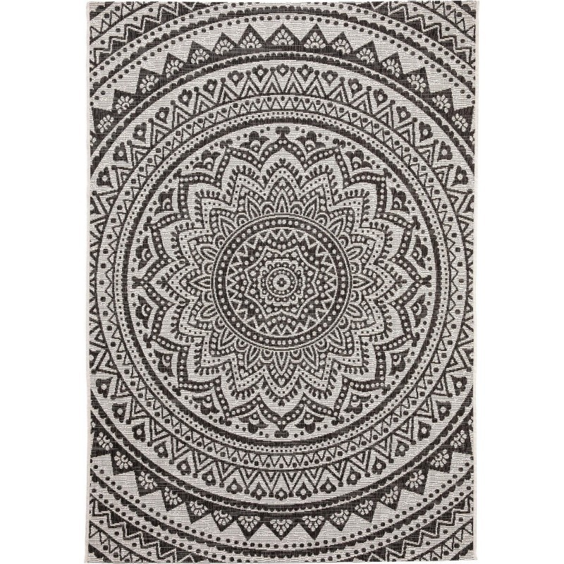 Sise- ja välisvaip Cleo valge/must 120x170 cm | FreshDesign.ee