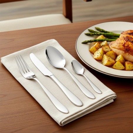 Terasest söögiriistade komplekt 6 inimesele, 24 tk.