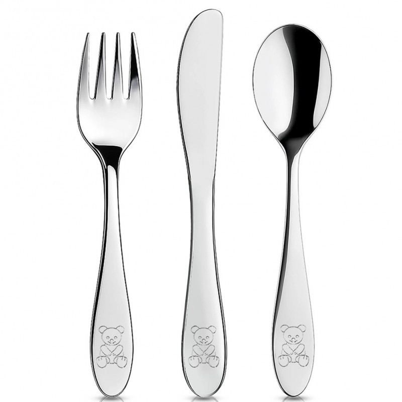 Terasest söögiriistade komplekt lastele, 3 tk. | FreshDesign.ee