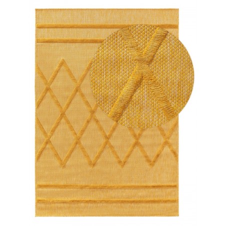 Sise- ja välisvaip Bonte Kollane 200x290 cm | FreshDesign.ee