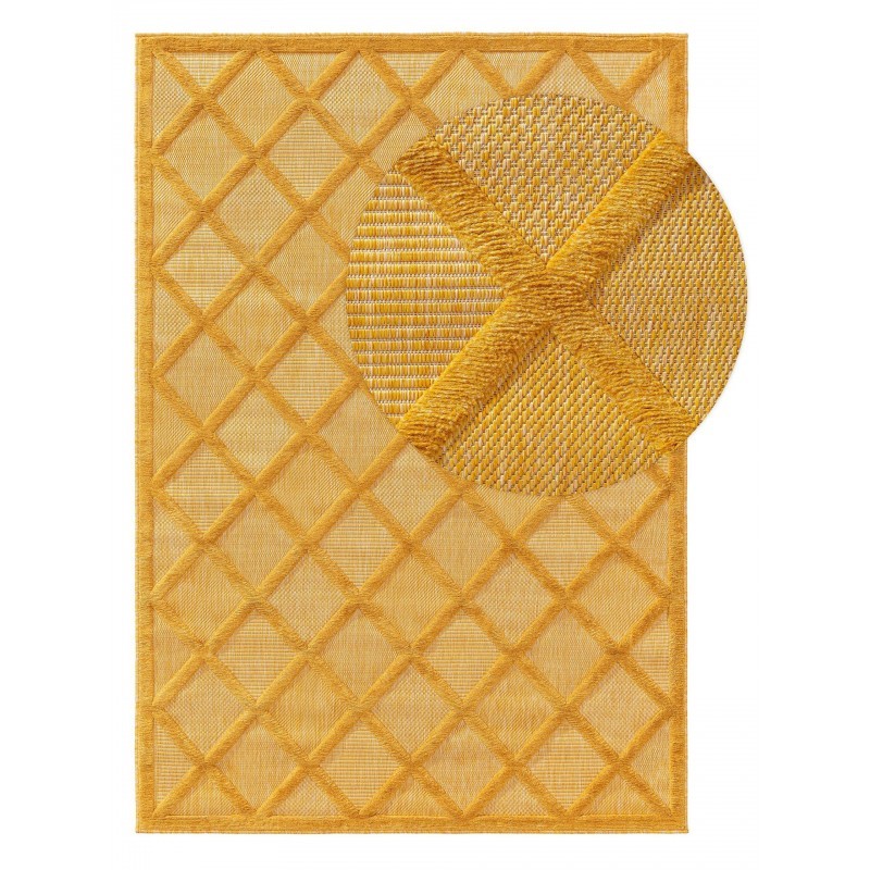 Sise- ja välisvaip Bonte Kollane 120x170 cm | FreshDesign.ee