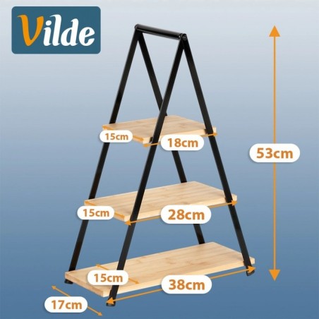 3-korruseline bambusest tordialus, 53 cm | FreshDesign.ee
