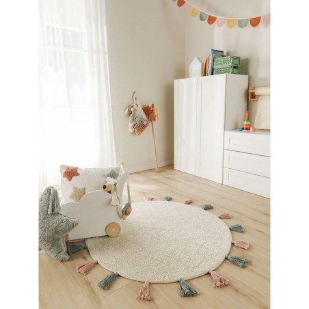 Pestav lastevaip Malu Cream Ø 80 cm ümar