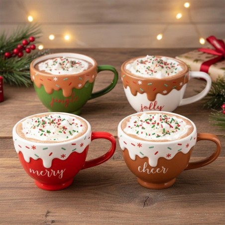 Keraamilised kruusid 420 ml 4 tk.