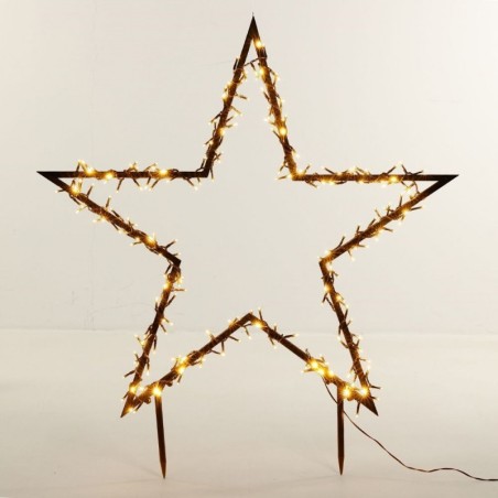 Välistingimustes metallist helendav täht 3... | FreshDesign.ee