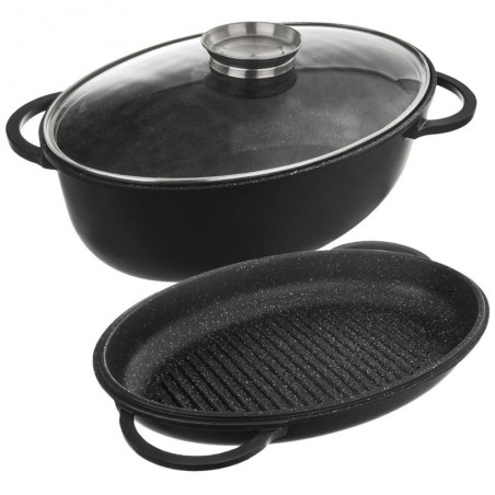 Graniit röstpann kaanega 3in1 GRANDE 10 l,... | FreshDesign.ee