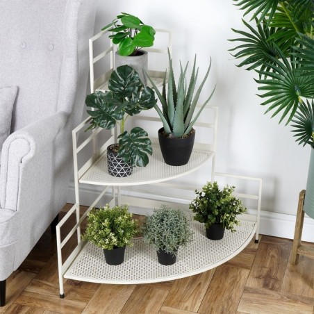 Beež metallist nurga lillealus 84 cm