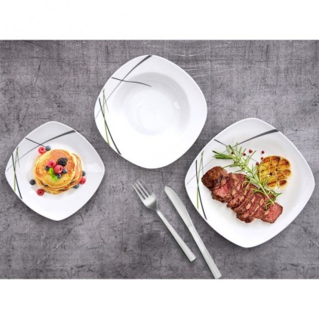 Portselanist õhtusöögikomplekt 6 inimesele, 18 tk.