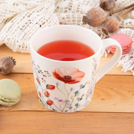 Portselankruus MAKI lilled 430 ml