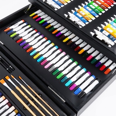 Kunstiline maalikomplekt puidust karbis, 174 tk. | FreshDesign.ee