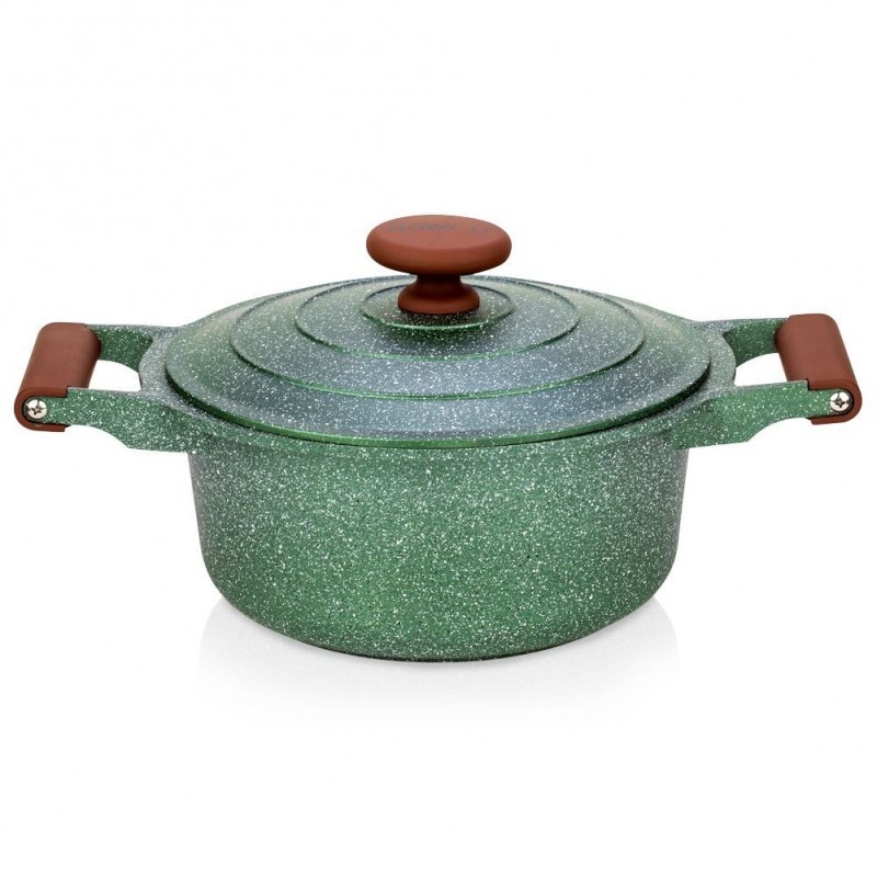 Graniit pott kaanega OMEGA 24 cm, 4,4 l | FreshDesign.ee