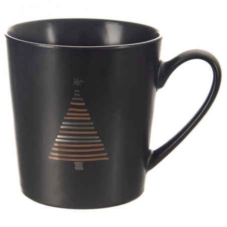 Must portselanist kruus jõulupuu 500 ml | FreshDesign.ee