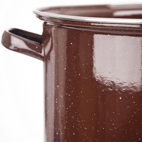 Pruun emailitud pott BROWN 36 cm, 15 l
