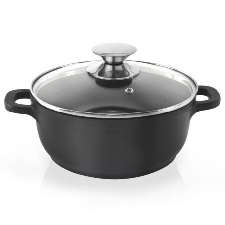 Klaaskaanega graniidist pott GRANDE 24 cm, 4 l | FreshDesign.ee