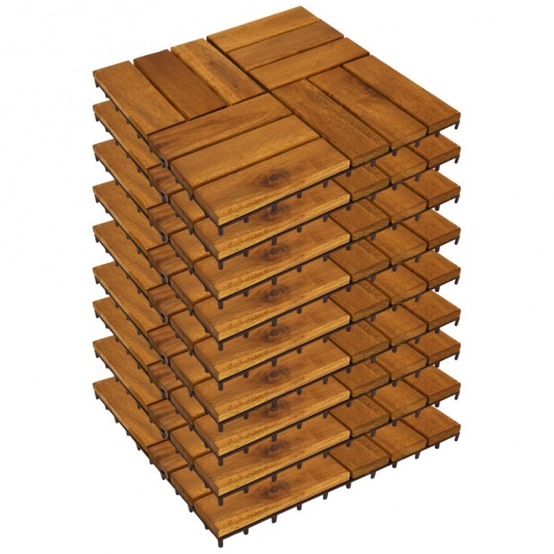 Puidust terrassiplaadid 30x30 cm 9 tk. | FreshDesign.ee