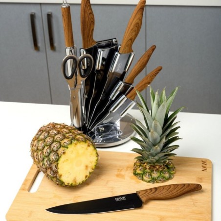 Musta terasest kööginugade komplekt statii... | FreshDesign.ee