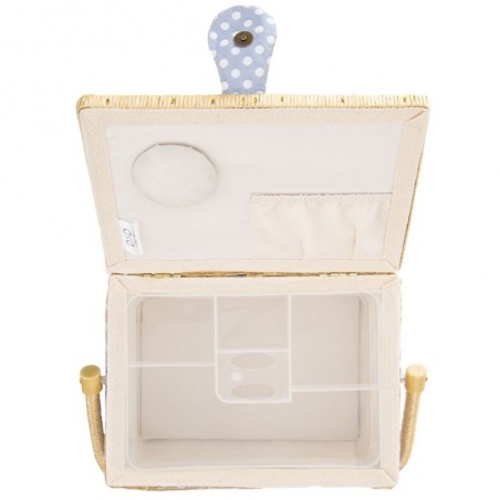 Siniste täppidega õmblus hoiukarp 30x23x16 cm | FreshDesign.ee