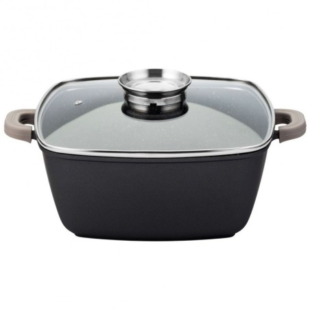 Klaaskaanega graniidist pott FUNTZIO 24 cm... | FreshDesign.ee