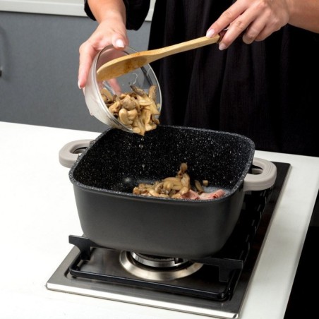 Klaaskaanega graniidist pott FUNTZIO 24 cm... | FreshDesign.ee