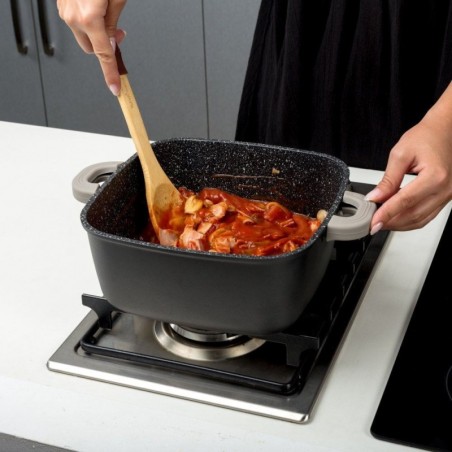 Klaaskaanega graniidist pott FUNTZIO 24 cm... | FreshDesign.ee