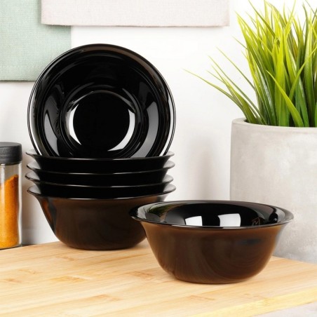 Mustast klaasist kausid 300 ml 6 tk.