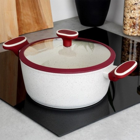 Klaaskaanega graniidist pott TERRESTRIAL 24 cm, 4,2 l