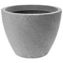 Plastikust aiapott, hall, ümmargune, 37,5x48 cm | FreshDesign.ee