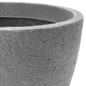 Plastikust aiapott, hall, ümmargune, 37,5x48 cm | FreshDesign.ee