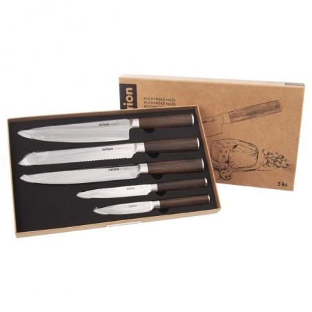 Terasest kööginugade komplekt WOODEN 5 tk.