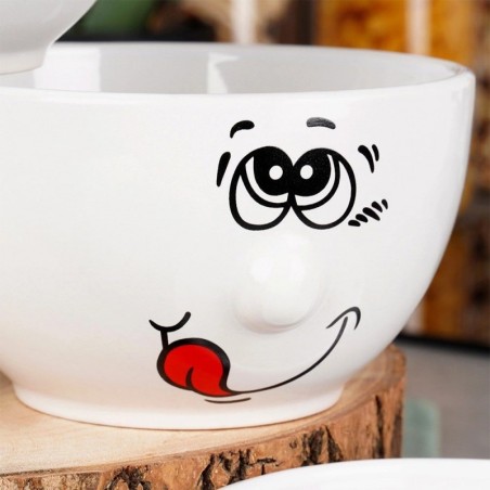 Keraamilised emotikonid 13,5 cm, 550 ml, 6 tk. | FreshDesign.ee