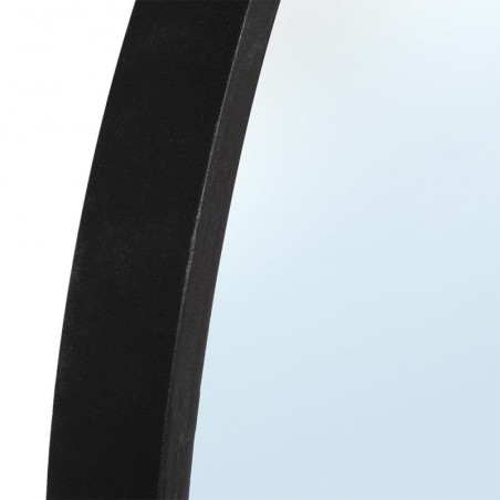 Puidust seinapeegel must ümmargune 50 cm | FreshDesign.ee