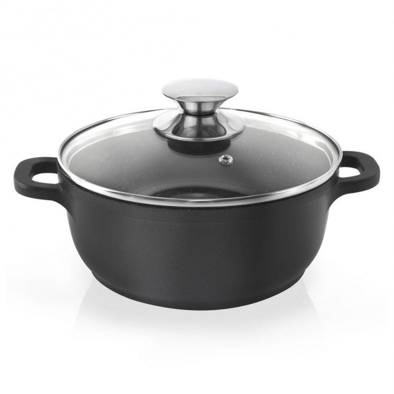 Klaaskaanega graniidist pott GRANDE 20 cm, 2,3 l | FreshDesign.ee