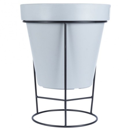 Metallist lillepotialus, must, kahepoolne,... | FreshDesign.ee