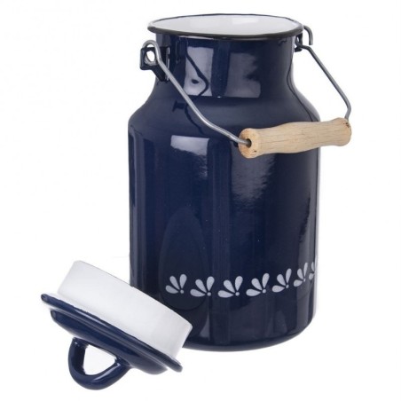 Piimakann, emailitud, sinine, MODROBILA, 2 l