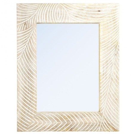 Beež puidust seinapeegel 40x50 cm | FreshDesign.ee