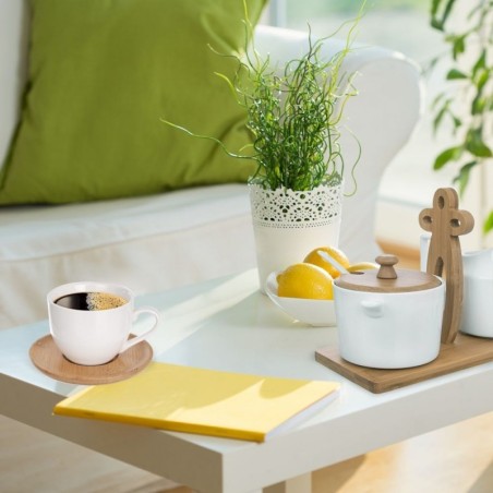 Valge portselanist tass alustassiga WHITEL... | FreshDesign.ee