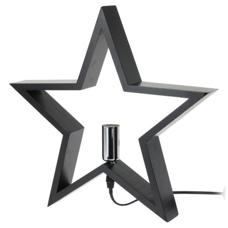 Puidust laualamp must täht 34,5 cm | FreshDesign.ee