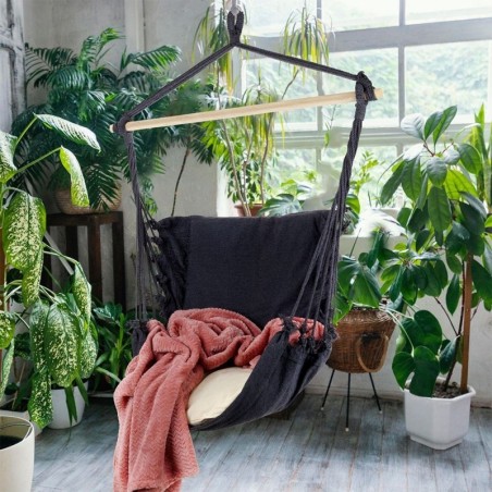 Brasiilia võrkkiik ripptool grafiit padjaga | FreshDesign.ee