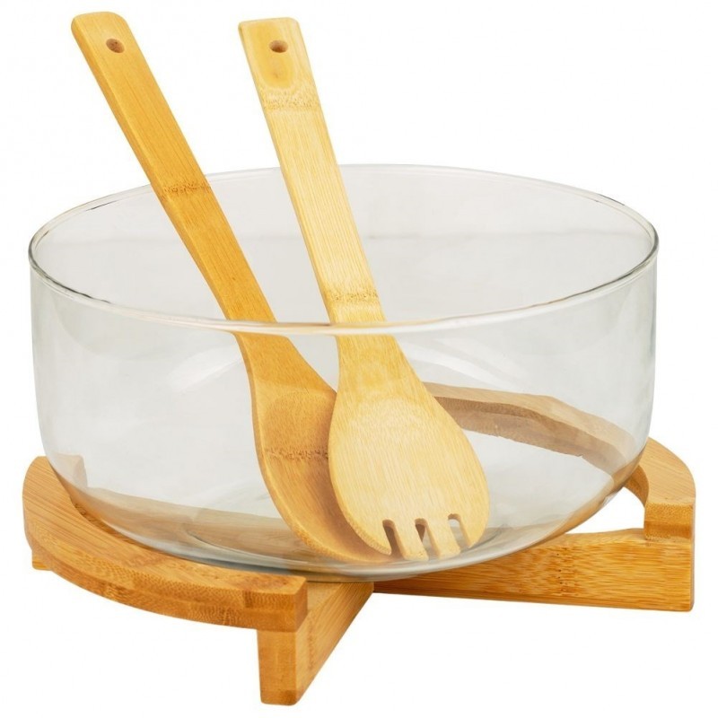 Salatikauss lusikatega klaasist TERRESTRIA... | FreshDesign.ee