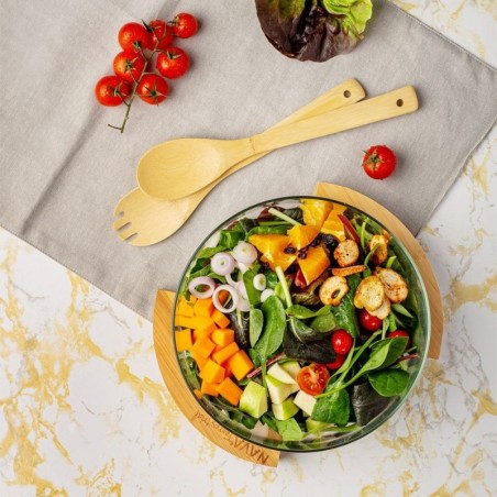 Salatikauss lusikatega klaasist TERRESTRIA... | FreshDesign.ee