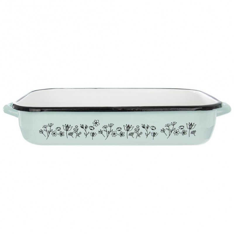 Emaileeritud nelinurkne sinine ahjunõu LOU... | FreshDesign.ee