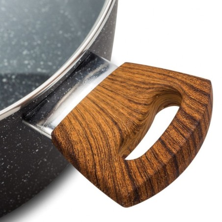 Klaaskaanega graniidist pott NATURE 20 cm, 2,1 l | FreshDesign.ee