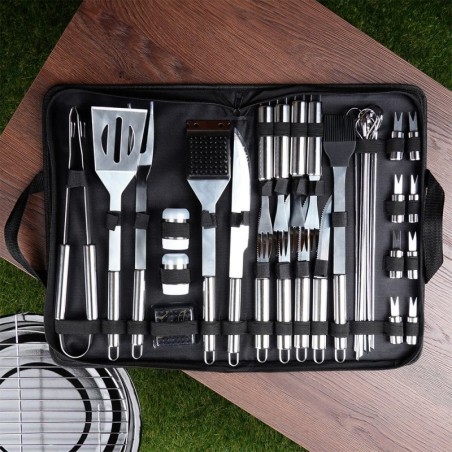 Terasest grilltarvete komplekt ümbrisega, 33 tk.