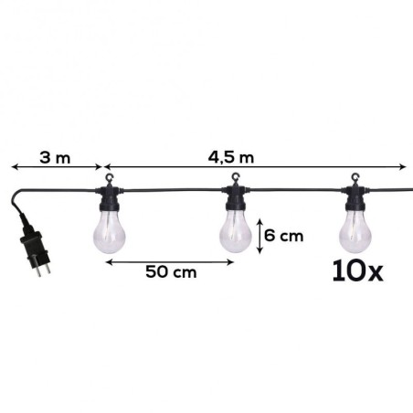 LED aiavalgusti 7,5 m 10 tk. | FreshDesign.ee