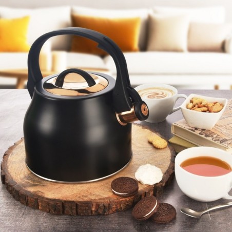 Veekeetja vilega, teras, must, kuldne, 3 l