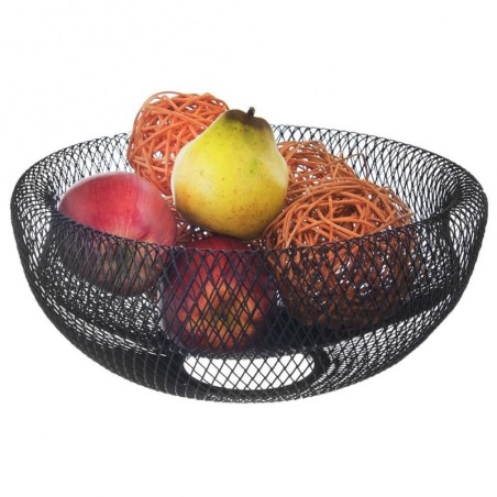 Puuviljakorv metallist must RADKA | FreshDesign.ee