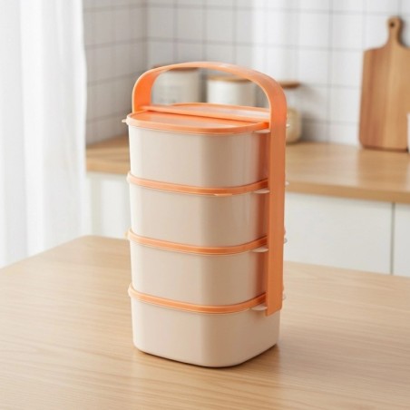 Plastikust söögitopsitorn , 4-korruseline, 4x1, 15 liitrit