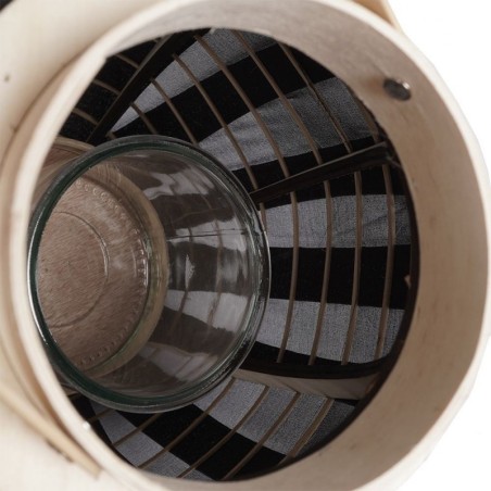 Puidust küünlalatern must 34 cm | FreshDesign.ee